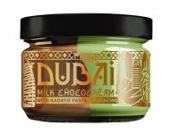 Detail k výrobkuNébar Dubai krém s príchuťou mliečnej čokolády s pistáciami a kadayifom (180 g)