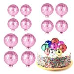 Obrázek k výrobku 27153 - Nejedlá dekorácia Disko gule ružovej rôzne veľkosti (12 ks)