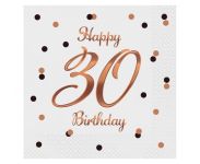 Detail k výrobkuPapierove obrúsky Happy Birthday 30 (20ks)