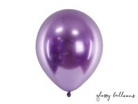 Detail k výrobkuPartyDeco balóniky Metalické  fialové 50 ks
