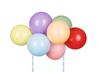 Obrázek k výrobku 25762 - PartyDeco Balóniky na vrch torty - mix farieb-29cm