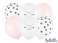 Detail k výrobkuPartyDeco balóniky pastelove s mačičkou(6 ks)