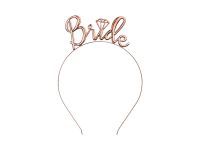 Detail k výrobkuPartydeco čelenka "Bride" nevesta ružové zlato