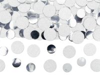 Detail k výrobkuPartyDeco Dekorácia kruh konfety strieborné (6 g)