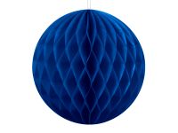 Detail k výrobkuPartydeco Dekoratívna papierová guľa tmavomodrá (10 cm)