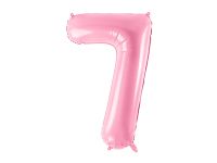 Detail k výrobkuPartyDeco Fóliový balón číslo "7"ružový (86 cm)