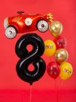 Obrázek k výrobku 21375 - PartyDeco Fóliový balón číslo \"8\" čierny (86 cm)