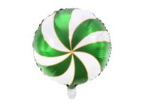 Detail k výrobkuPartyDeco Fóliový balón Cukrík zeleno-biely