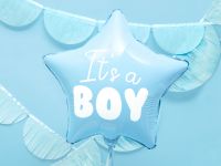 Obrázek k výrobku 21346 - PartyDeco Fóliový balón Itś a BOY modrý 48 cm