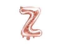 Detail k výrobkuPartyDeco Fóliový balón písmeno "Z" ružové zlato (35 cm)