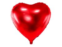 Detail k výrobkuPartyDeco Fóliový balón Srdce červené 61 cm