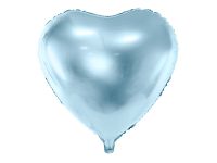Detail k výrobkuPartyDeco Fóliový balón Srdce bledomodré 45 cm
