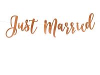 Detail k výrobkuPartyDeco girlanda "Just Married"ružové zlato