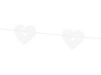 Obrázek k výrobku 20241 - PartyDeco Girlanda Srdce perleťové (1,8 m)