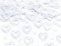 Detail k výrobkuPartyDeco Konfety srdce biele (15 g)