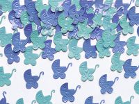 Detail k výrobkuPartyDeco Konfety v tvare kočiara modré