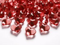 Detail k výrobkuPartyDeco Kryštálové srdcia červené (30 ks)