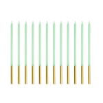 Obrázek k výrobku 26420 - PartyDeco narodeninové sviečky, svetlo zelené 14cm