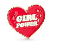 Detail k výrobkuPartydeco Odznak v tvare srdca Girl power (3 cm)
