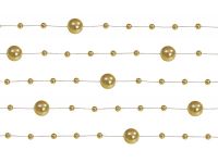 Detail k výrobkuPerlová girlanda zlatá 130 cm (5 ks)