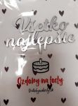 Detail k výrobkuPlastový zápich do torty Všetko najlepšie - strieborný