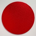 Detail k výrobkuPodnos Anglie PEVNÝ červený  kruh 25,4 cm 10" (1 ks)-poškodený