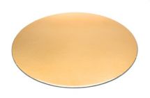 Obrázek k výrobku 16512 - Podnos zlatý hrubý rovný kruh  24 cm (1 ks)