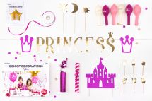 Detail k výrobkuPartyDeco Set párty dekorácií - Princezná 