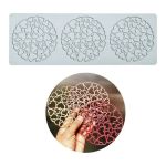 Obrázek k výrobku 27434 - Silikónová forma na čipku Srdiečkové kruhy