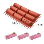 Obrázek k výrobku 27436 - Silikónová forma na pečenie/na mrazené dezerty Tunely (na 9 ks)