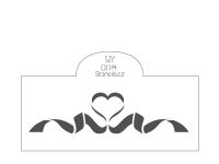 Detail k výrobkuStencil Stuha so srdiečkom