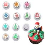 Obrázek k výrobku 27250 - Súprava trezírovacích špičiek s vianočnými motívmi (12 ks)