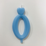 Detail k výrobkuSviečka malé číslo "0" modrá (balenie 10 ks)