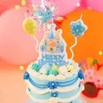 Obrázek k výrobku 27353 - Sviečky Happy Birthday modré so zámkom a balóniky (3 ks)