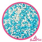 Detail k výrobkuSweetArt cukrové perly biele a modré 5 mm (80 g)