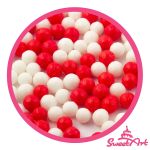 Detail k výrobkuSweetArt cukrové perly červené a biele 7mm (1kg)