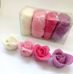 Obrázek k výrobku 27297 - SweetArt poťahovacie a modelovacie hmoty vanilkové biela, ružová a fialová (4x100 g)