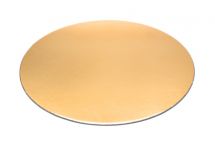 Obrázek k výrobku Tác zlatý tenký rovný kruh 16 cm (10 ks)