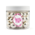 Obrázek k výrobku 27338 - Tasty Me Chrumkavé čokoládové guľôčky – strieborné 100 g