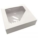 Detail k výrobkuTortová krabica biela štvorcová s okienkom (18 x 18 x 9 cm)