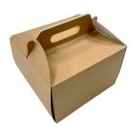 Detail k výrobkuTortová krabica hnedá štvorcová s úchytom (28 x 28 x 14 cm)(5 ks)