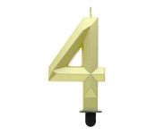 Detail k výrobkuTortové sviečky  -metalická zlatá 4 (7,6cm)