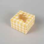 Obrázek k výrobku 26410 - Veľkonočná krabička kocka žltá (10x10x6,5 cm)