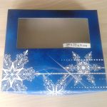 Detail k výrobkuVianočná krabica na cukrovinky modrá (25 x 22 x 5 cm)