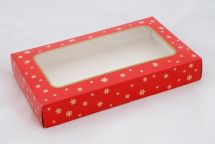 Detail k výrobkuVianočná krabica na koláče červená (25 x 15 x 3,7 cm)