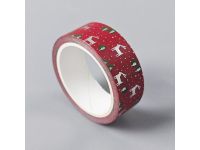 Obrázek k výrobku 27314 - Vianočná papierová lepiaca páska -1 (5 m x 1,5 cm)