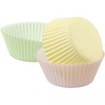 Obrázek k výrobku 15460 - Wilton košíčky na muffiny Žluté, růžové a zelené (75 ks)