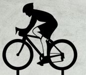 Detail k výrobkuZápich - Cyklista čierny (1ks)
