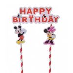 Detail k výrobkuZápich do torty Happy Birthday Minnie a Mickey