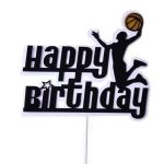Obrázek k výrobku 23367 - Zápich na tortu Happy Birthday basketbalista